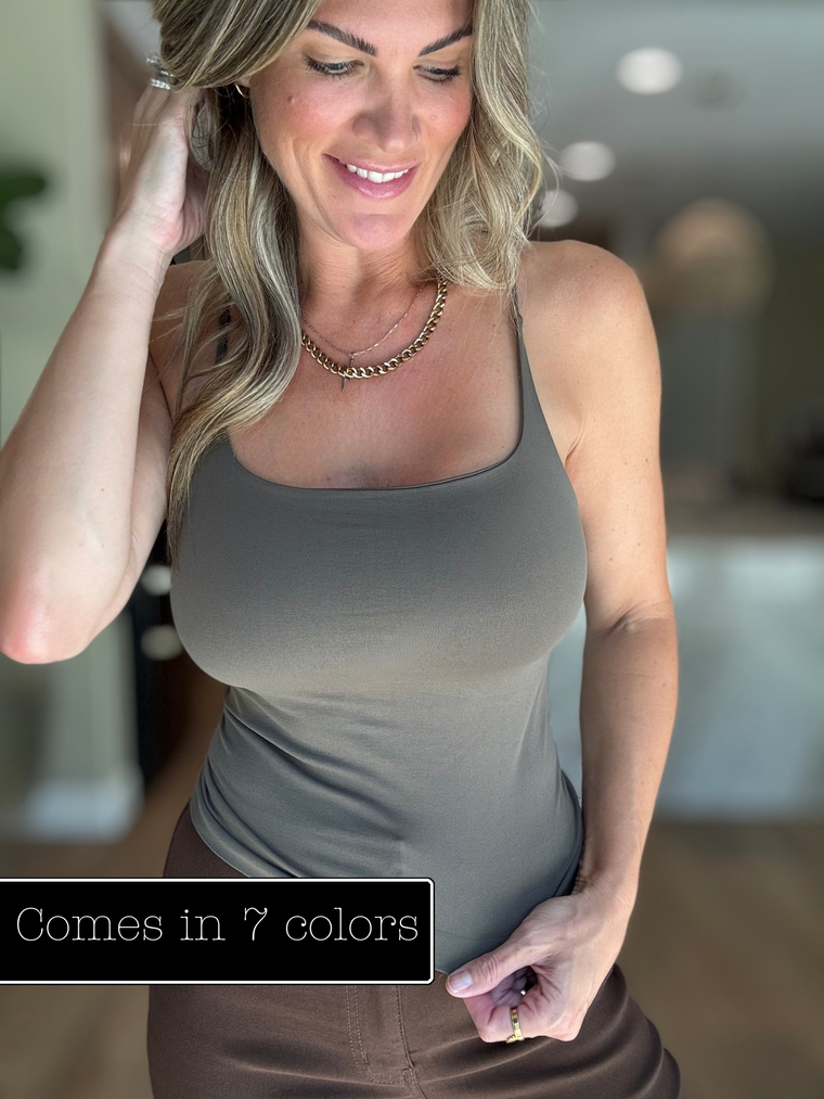 Clean lines Built in Bra Tank