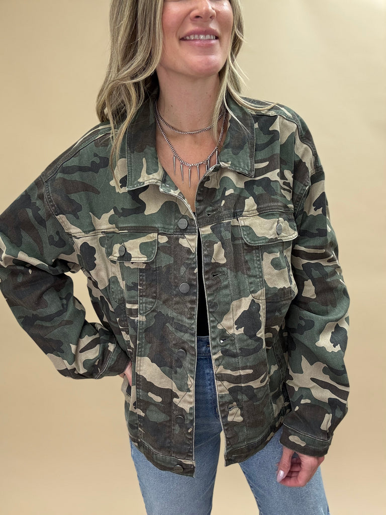 Camo Denim Jacket