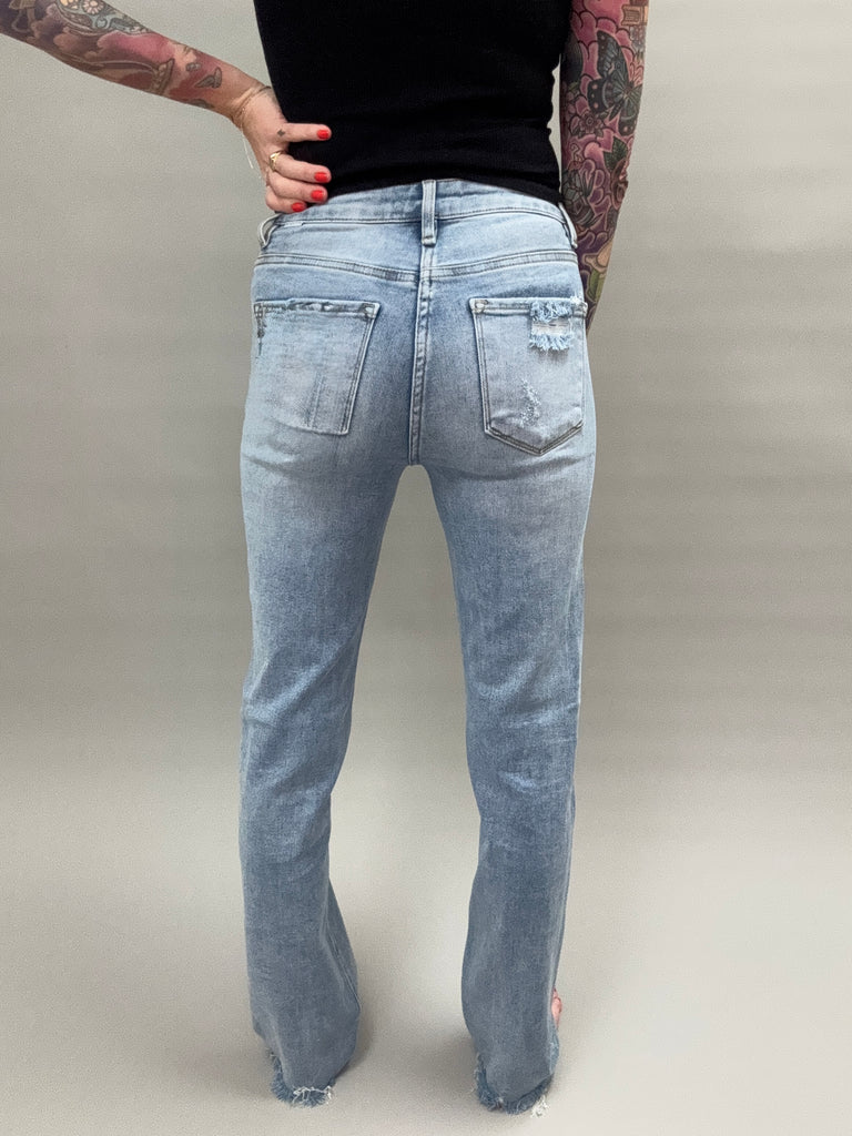 Honey Creek Straight Leg Risen Jeans