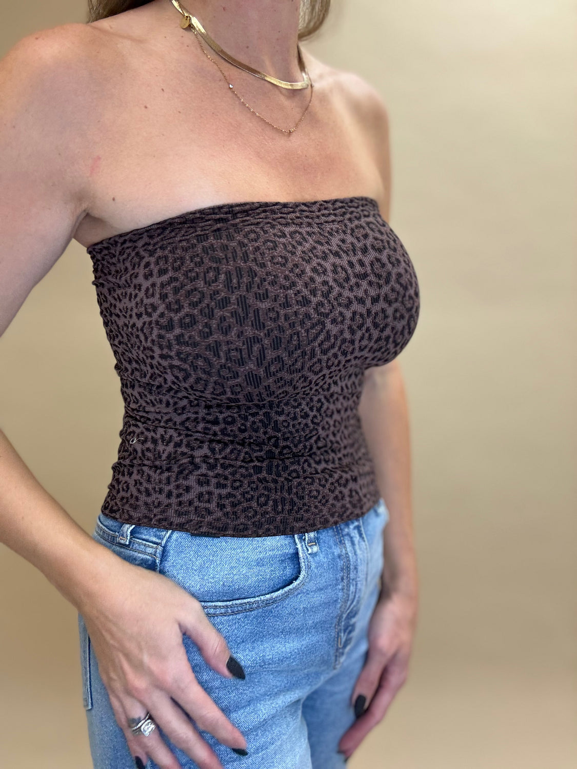 Leopard Tube Top