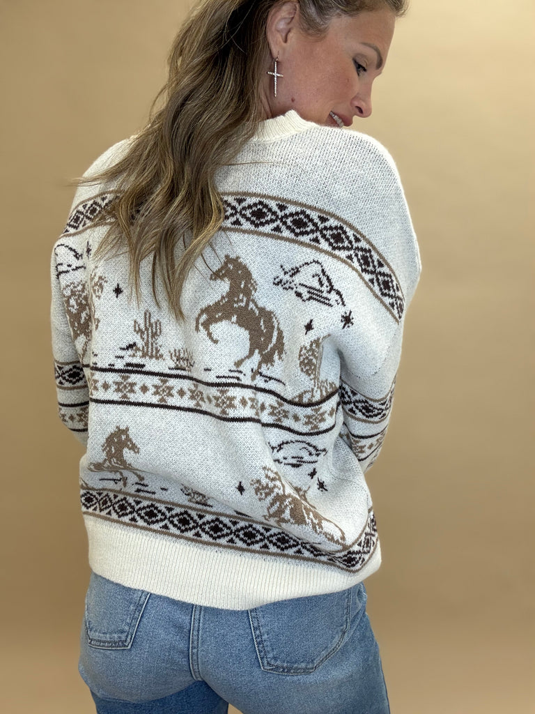 Winter West Knit Sweater Top