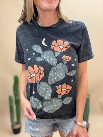Cactus Flowers Graphic T-Shirt