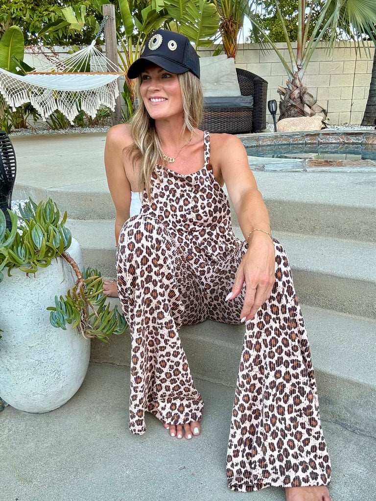 Wild Child Leopard Overalls