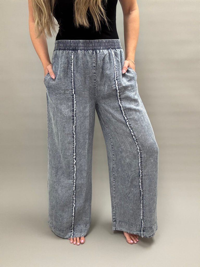 Tencel Wide Leg Pants