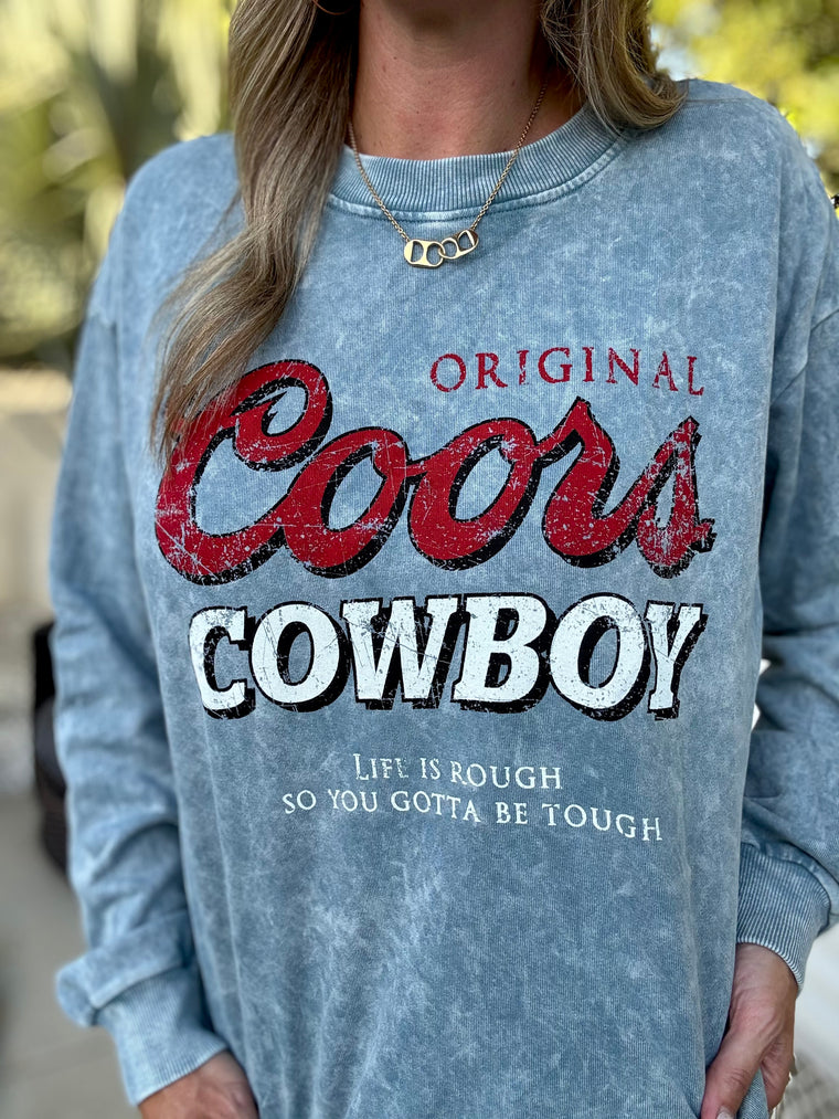 Coors Cowboy Graphic Crewneck