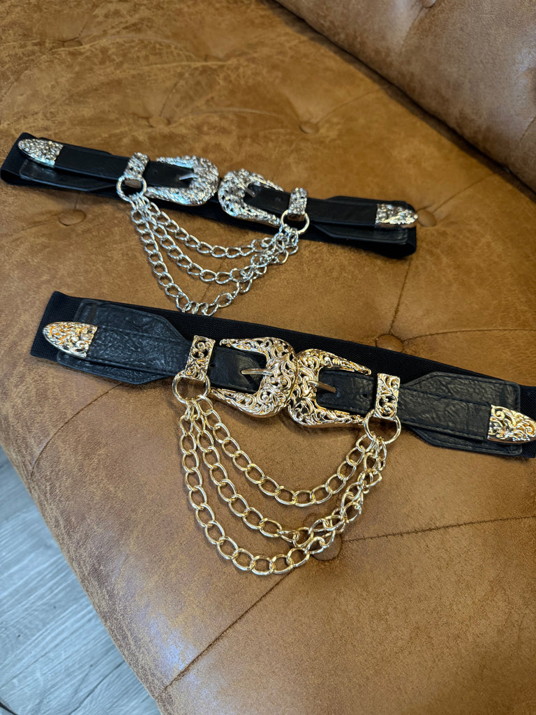 Double Buckle Stretch Belt