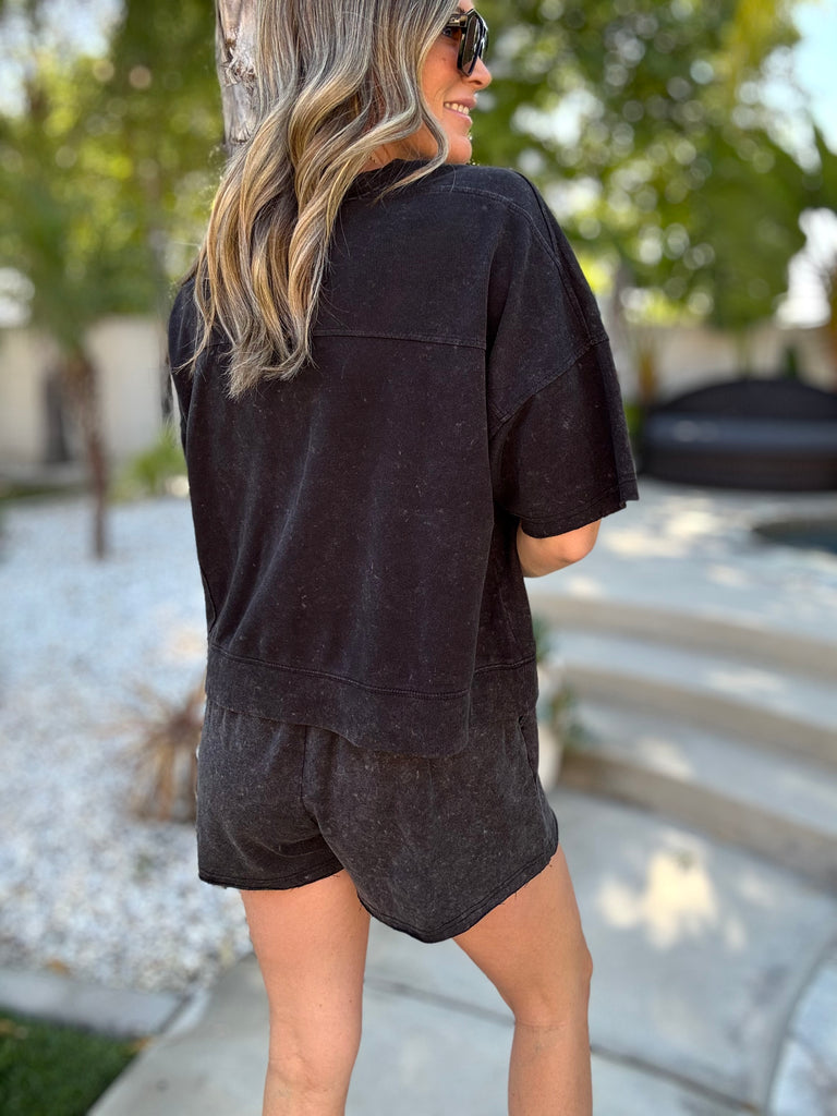 Dylan Mineral Washed Shorts Set