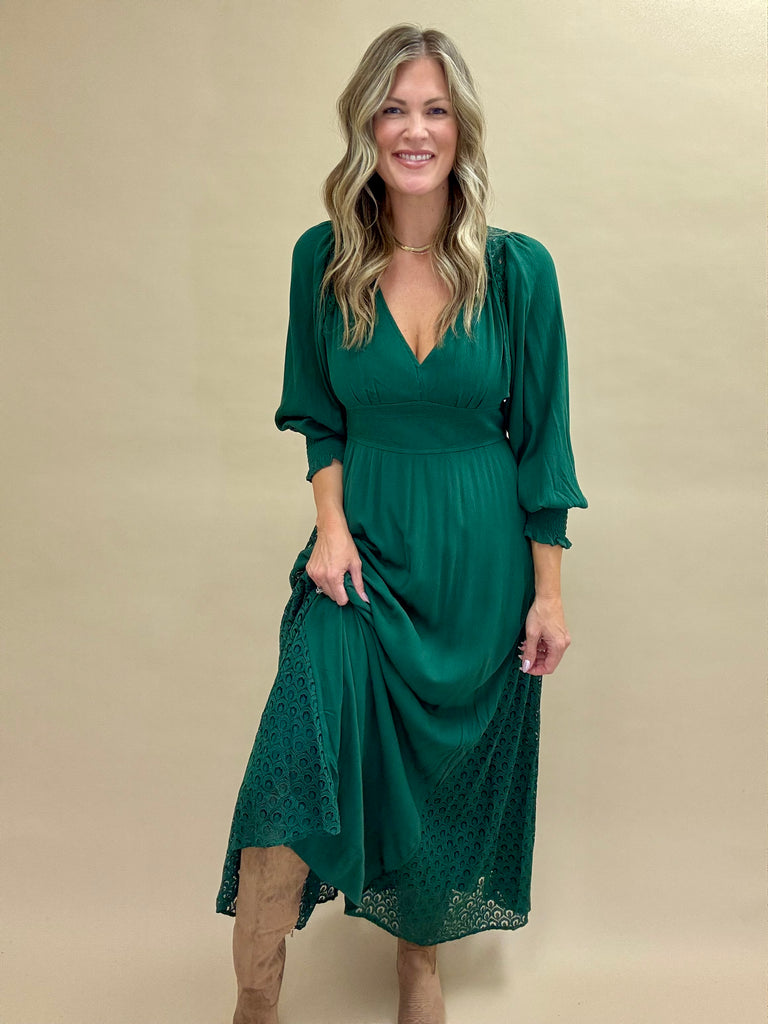 Pine Green Maxi Dress