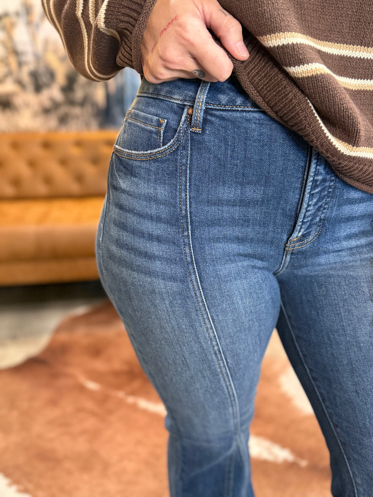 Revival Seamed Flare Jeans
