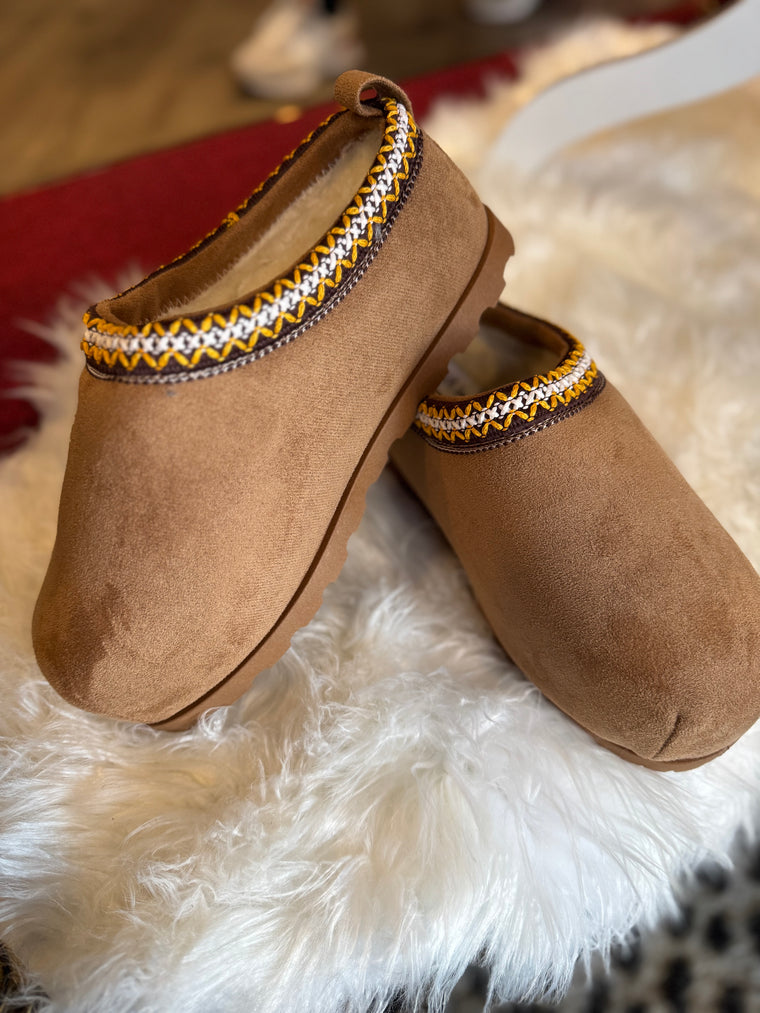 Cozy Mule Platform Slipper