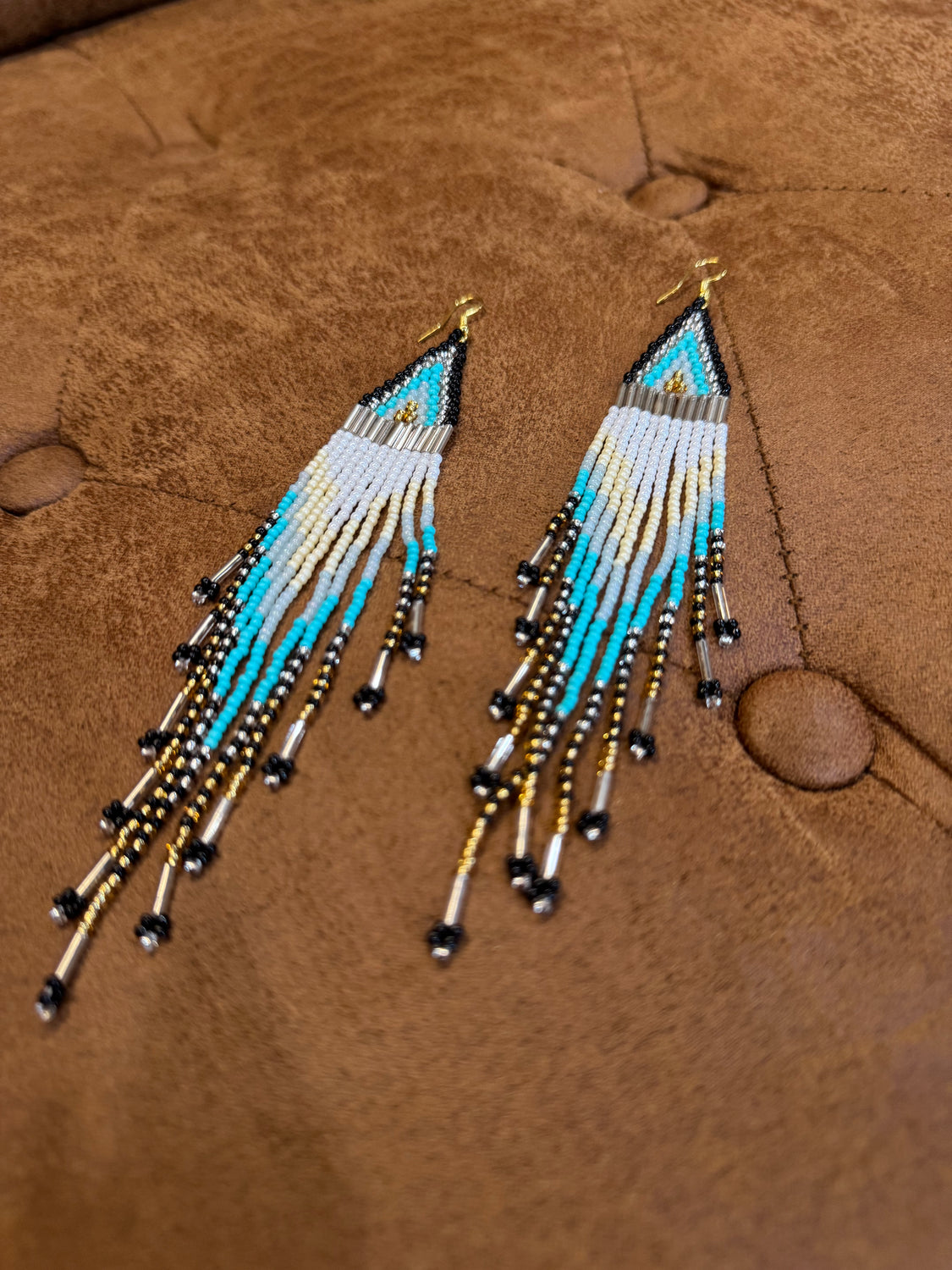 Rainfall Seed Beads Earrings