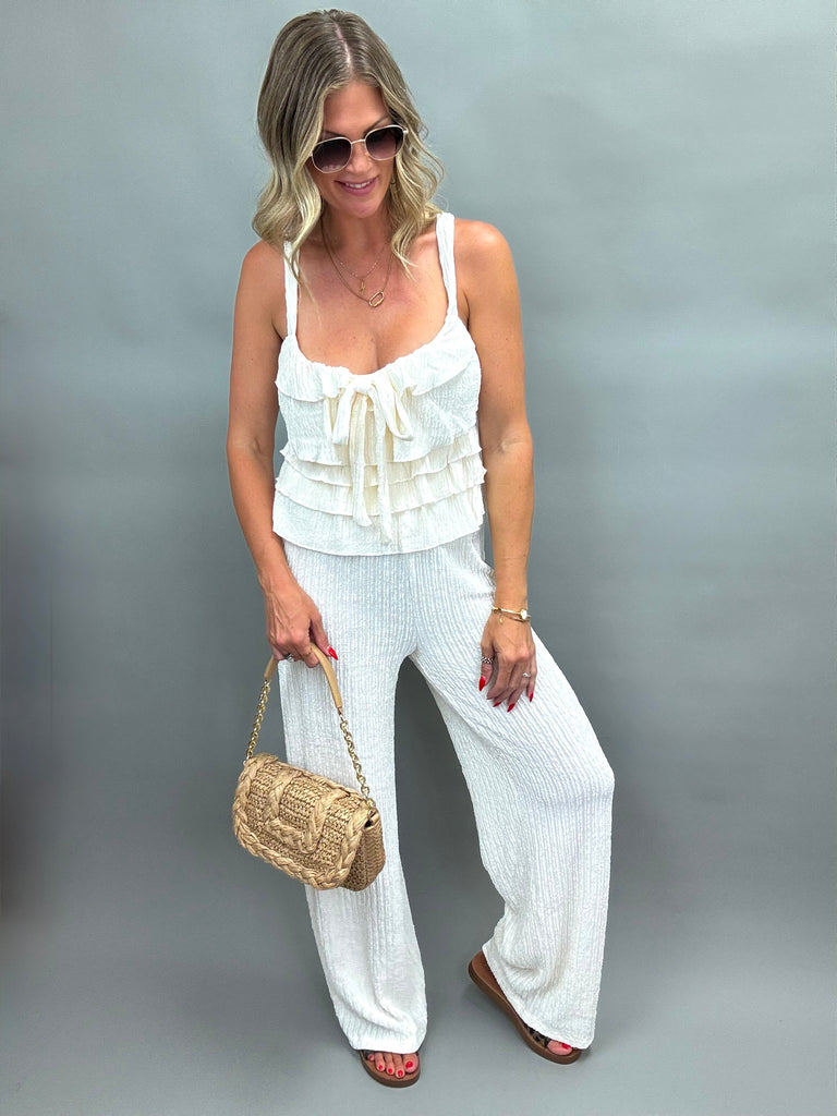 Seashell Ruffle Pant Set