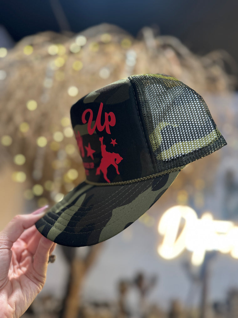 Giddy Up Jingle Horse Trucker Hat