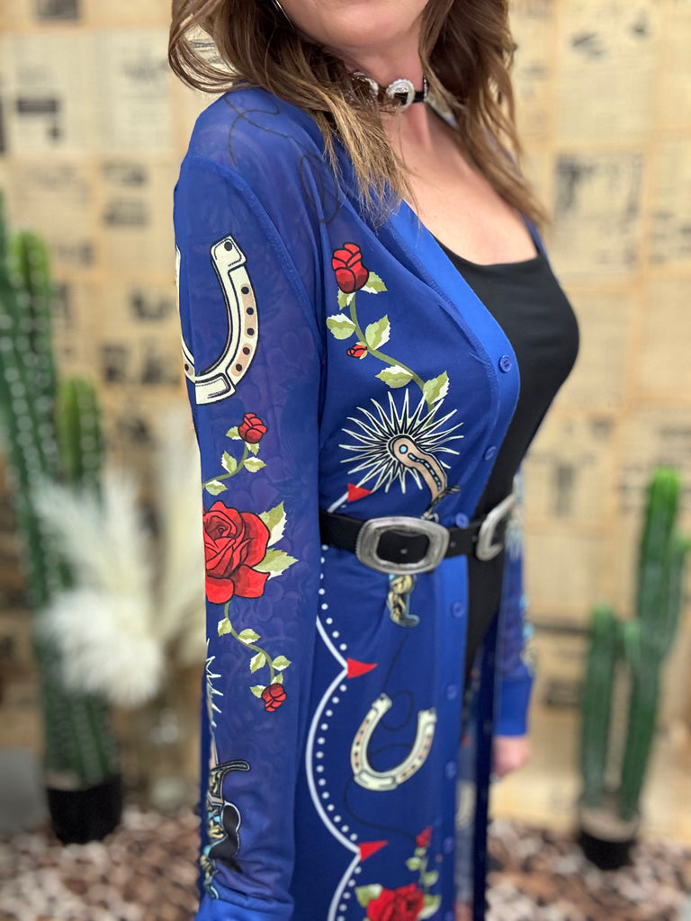 Spurs & Roses Mesh Maxi Duster