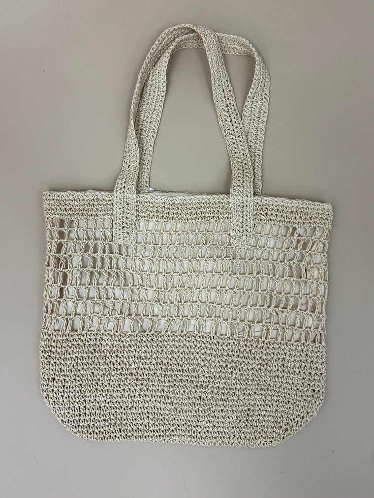 Beach Throw It In Straw Bag