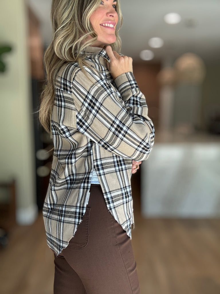 Justin Side Slit Flannel