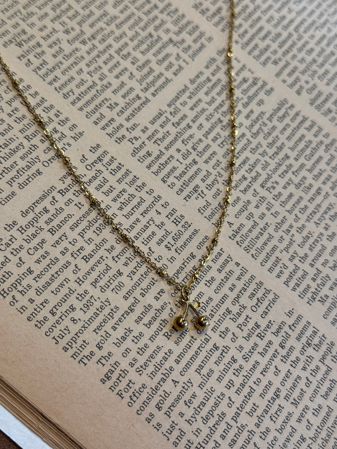 Cherry Gold Necklace