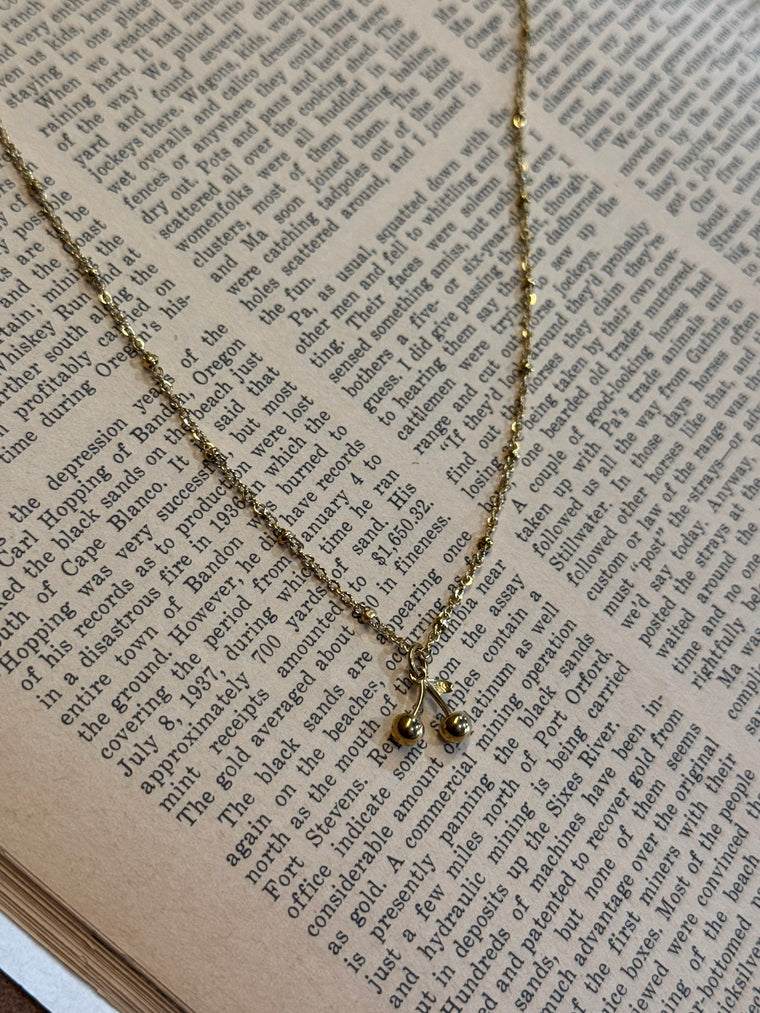 Cherry Gold Necklace