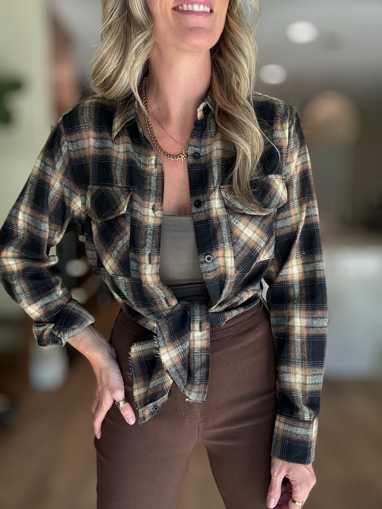 Belmont Side Slit Flannel