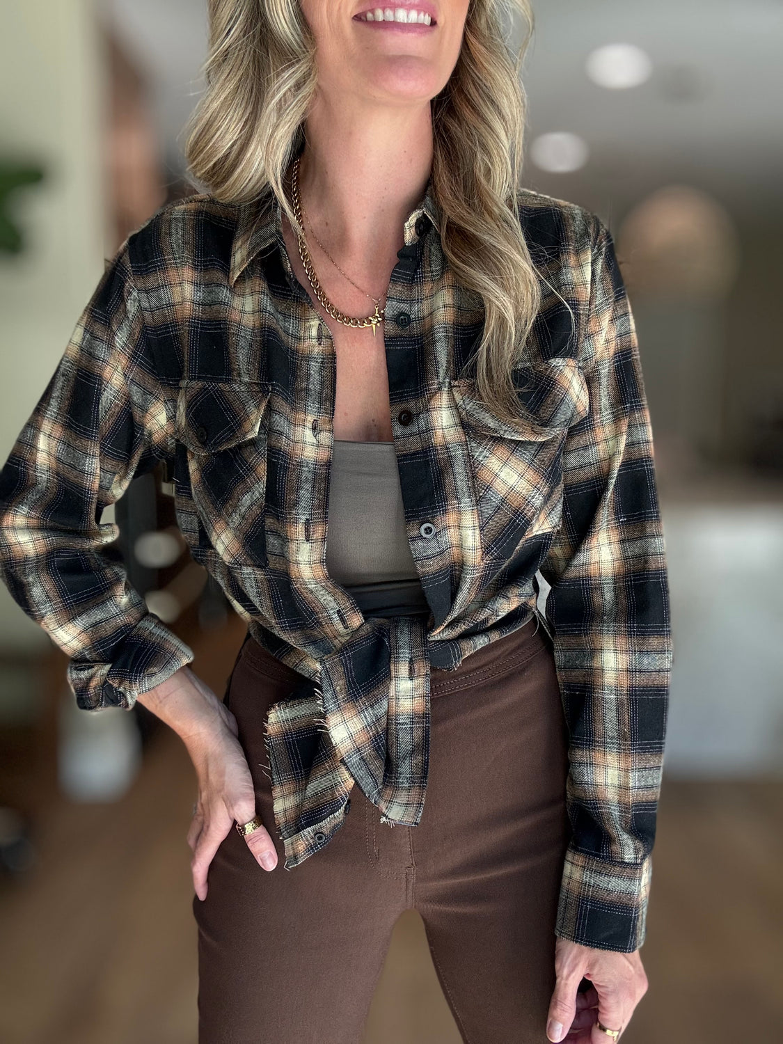 Belmont Side Slit Flannel
