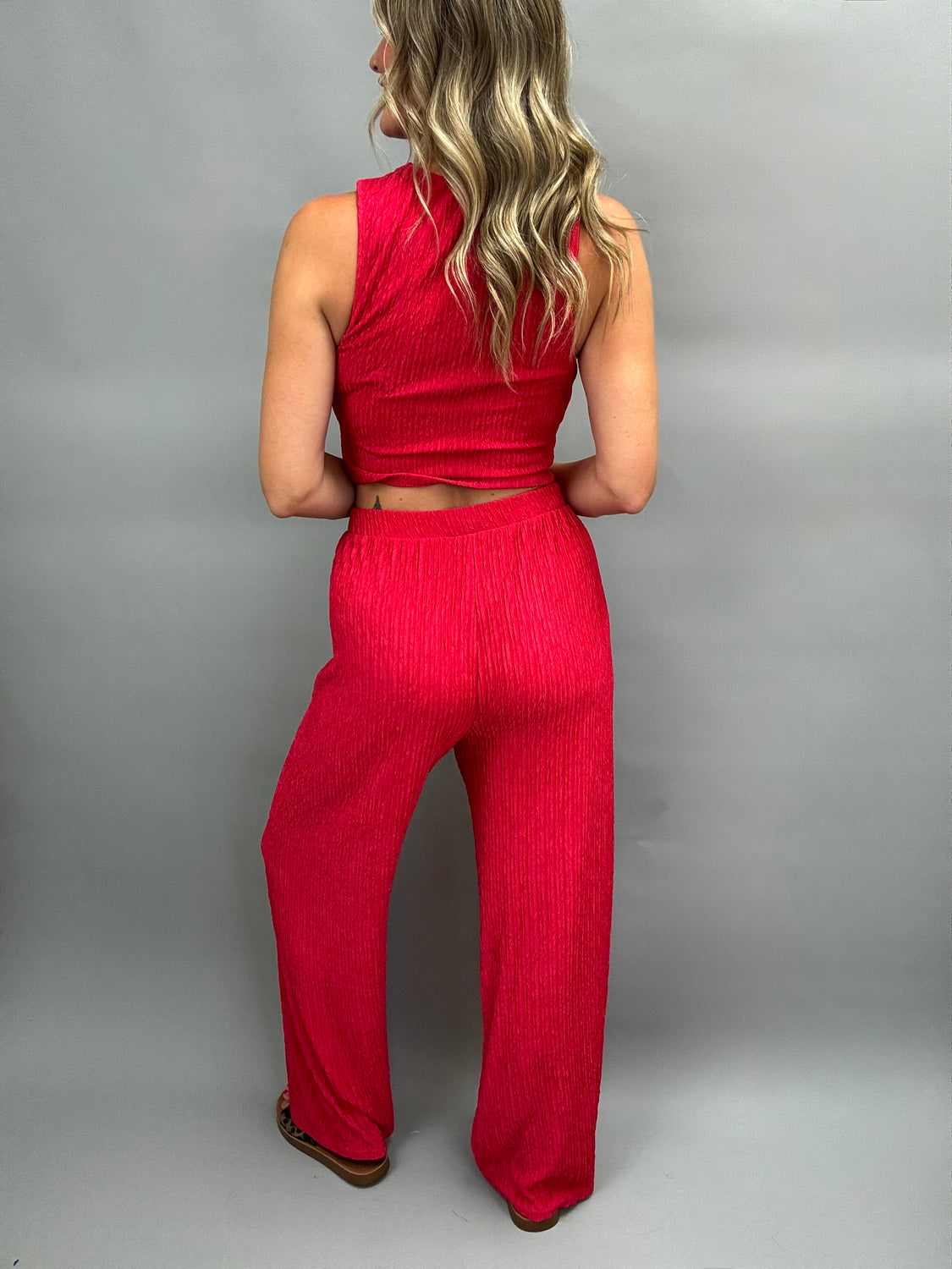 Suit Yourself Red Pant Set