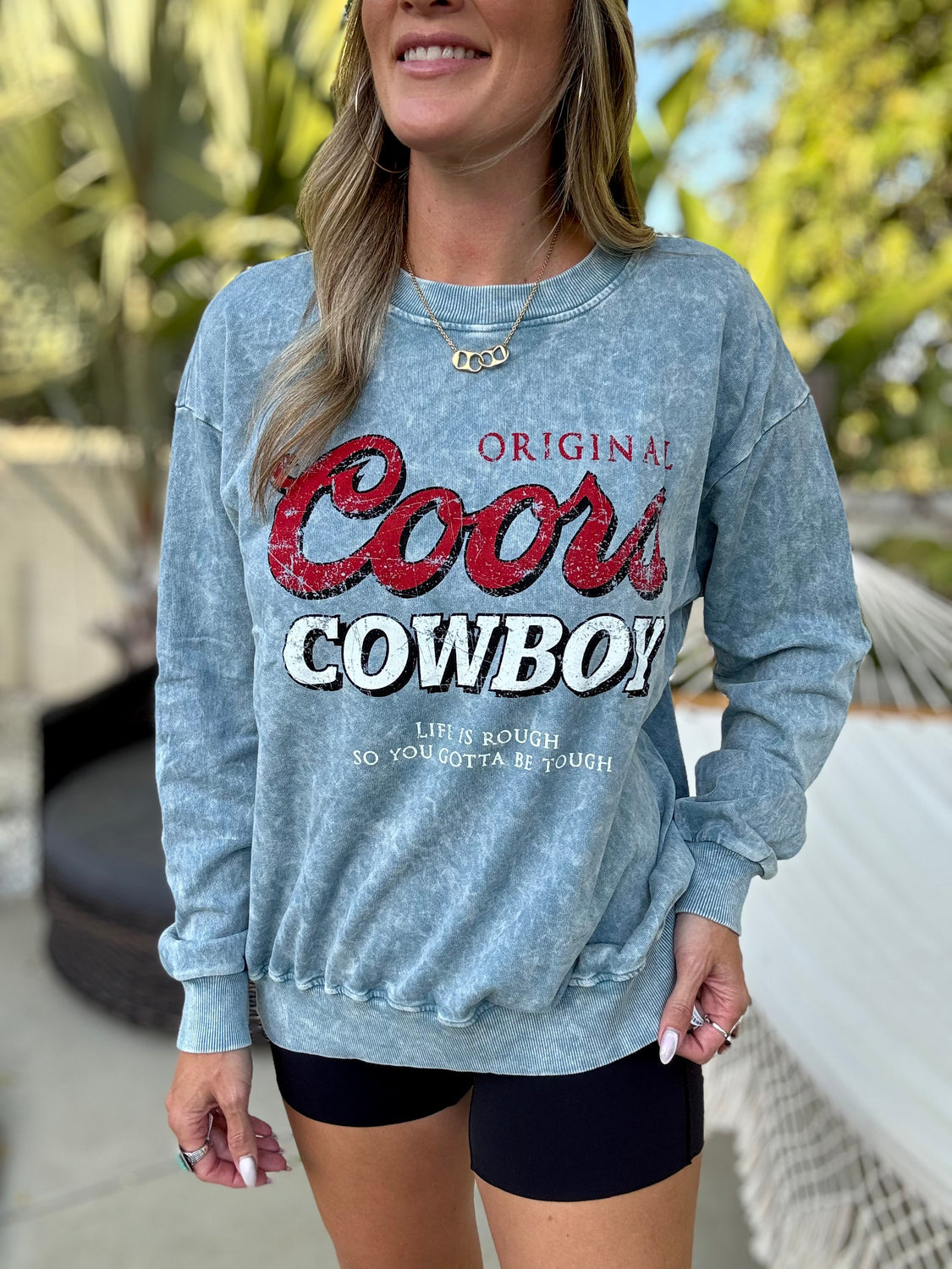 Coors Cowboy Graphic Crewneck