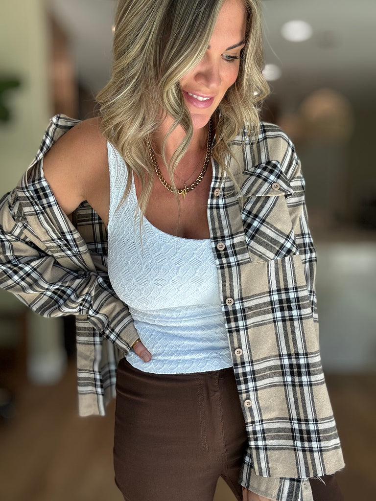 Justin Side Slit Flannel