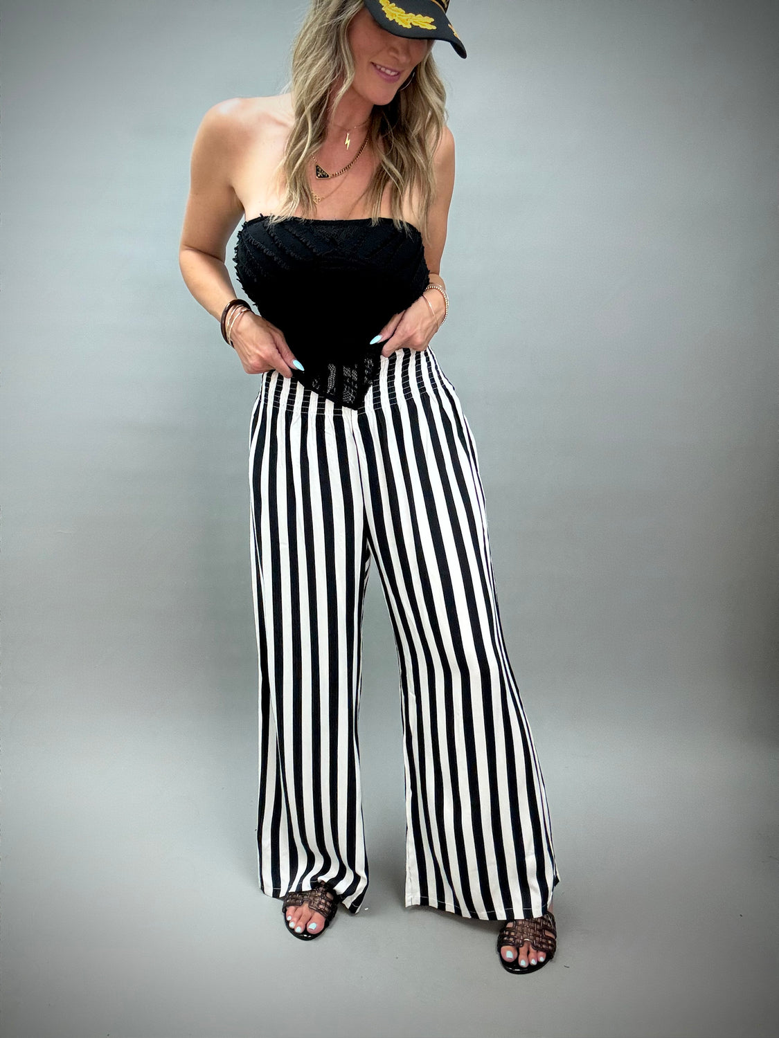 Anderson Stripe Wide Leg Pants