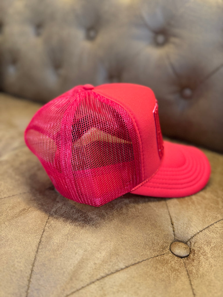 Howdy Red Snapback Hat