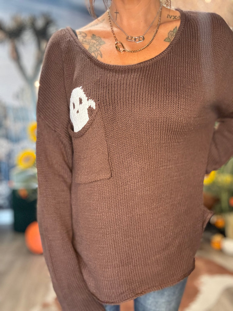 Peek-a-boo Ghost Sweater