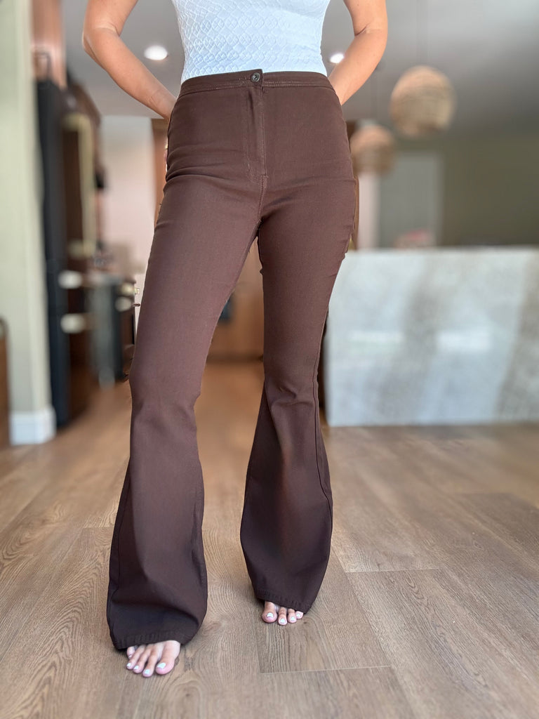 Sidelines Brown Bell Bottoms