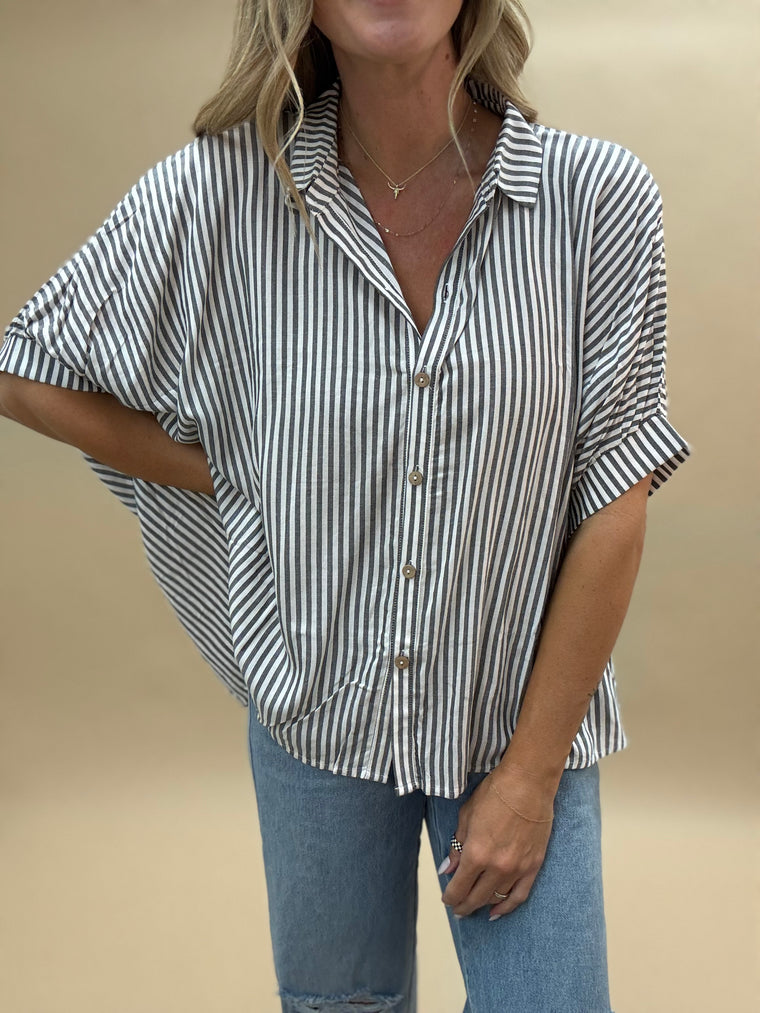 Striped Button Down Shirt