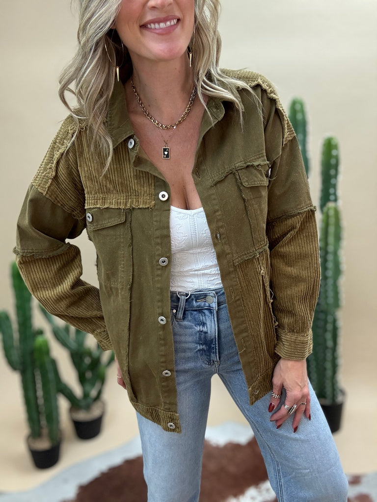Coyote Corduroy Shacket