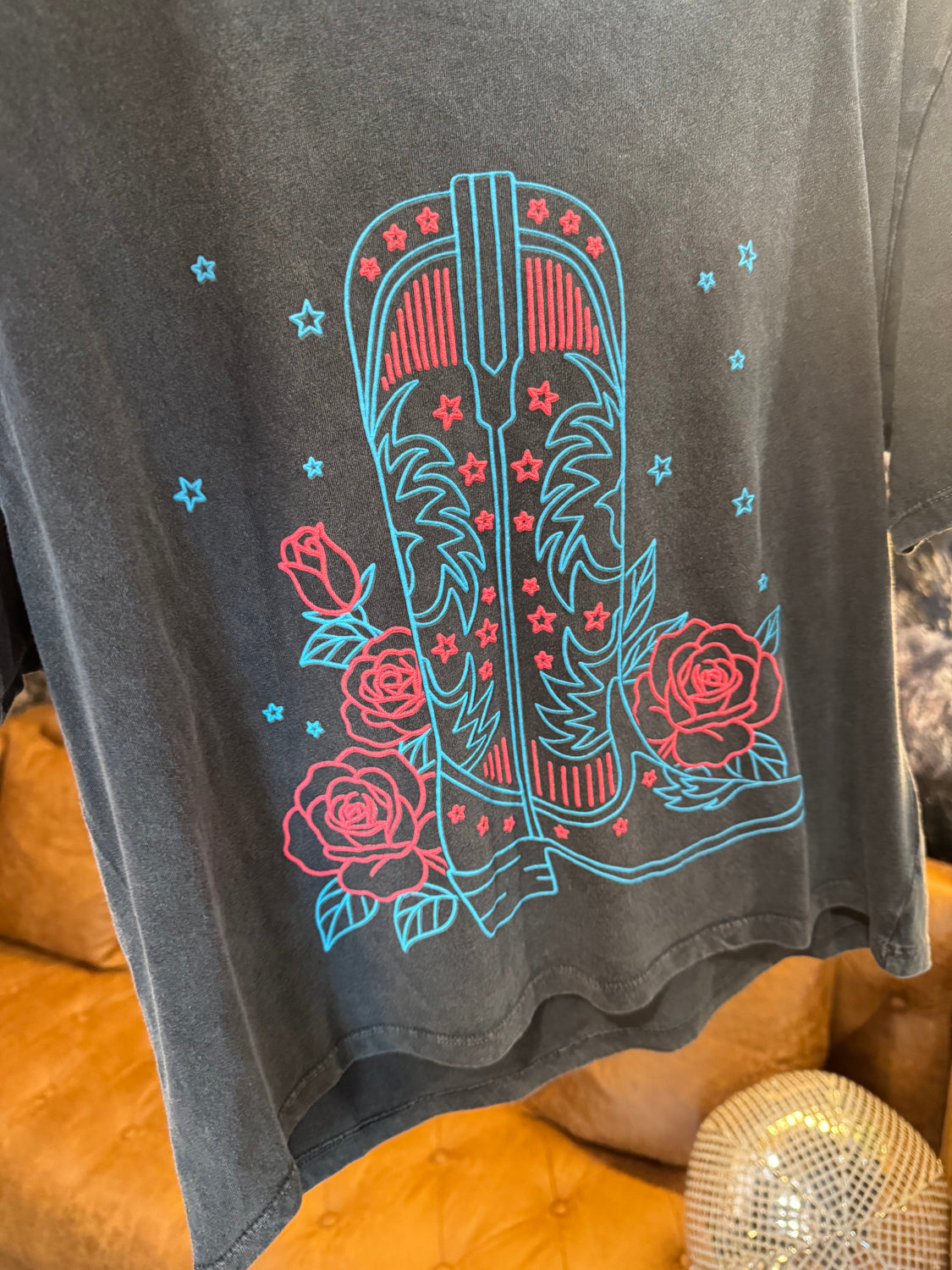 Patriotic Boot Crop Tee