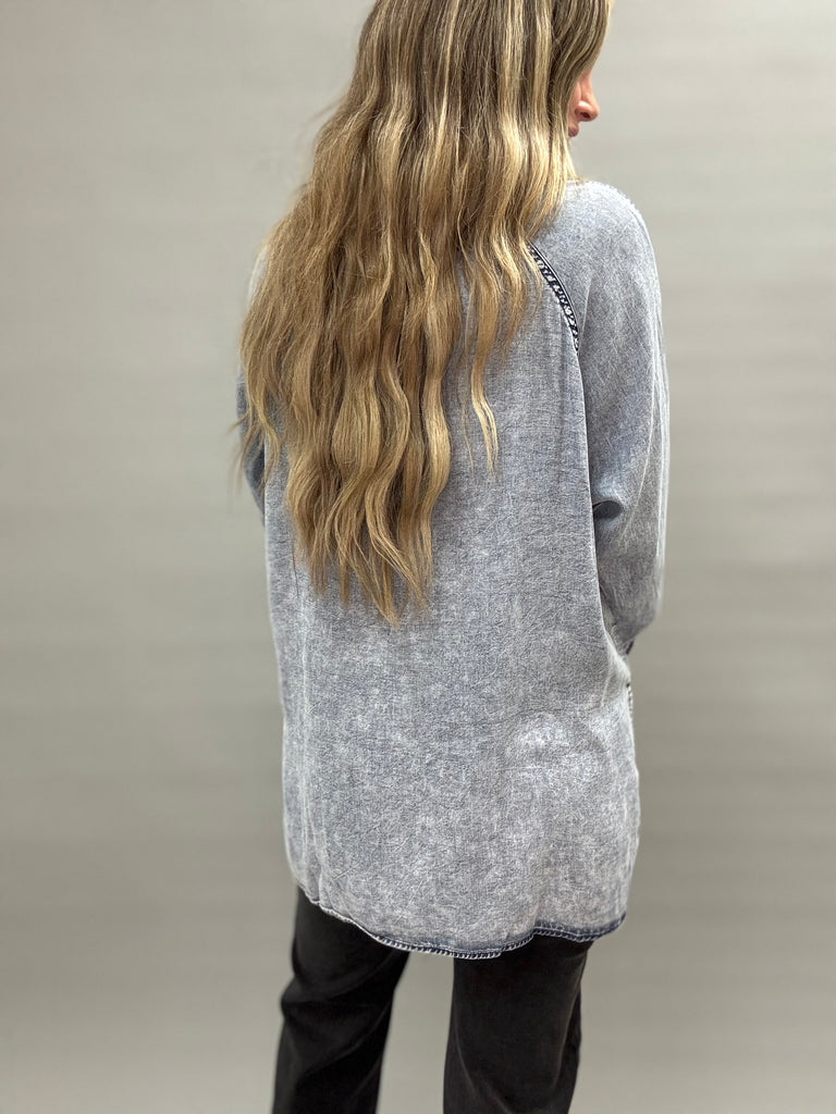 Tencel Denim  Button Down Top