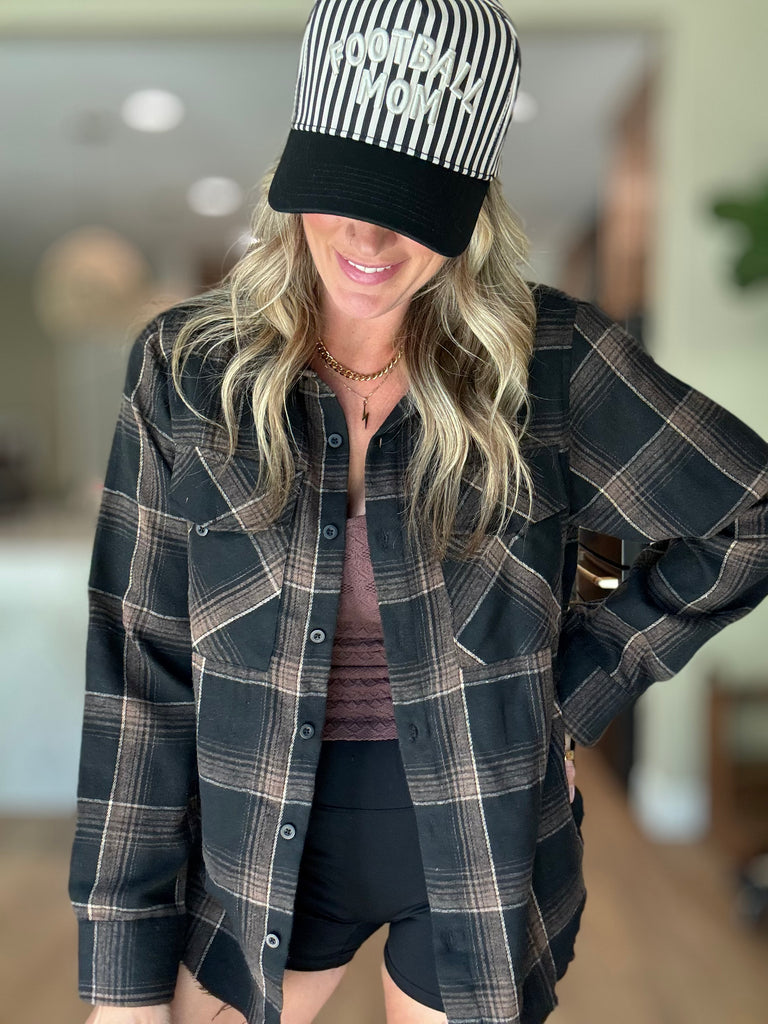 Beau Side Slit Flannel