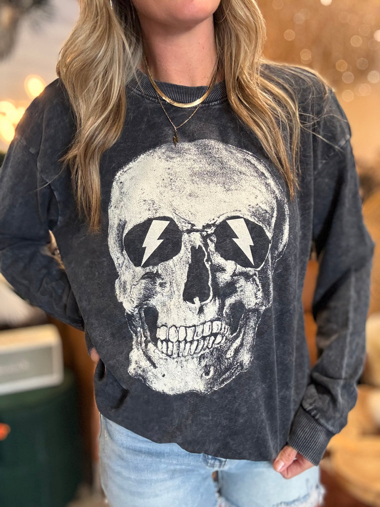 Skull Head Graphic Crewneck