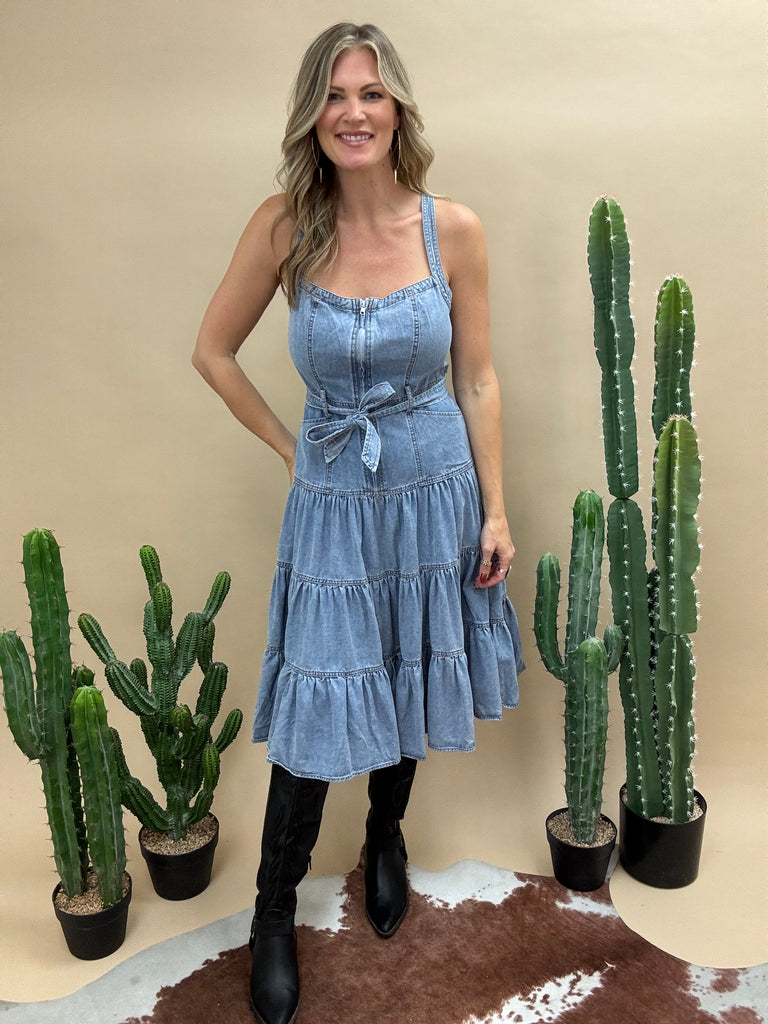 Ranch Romance Denim Dress