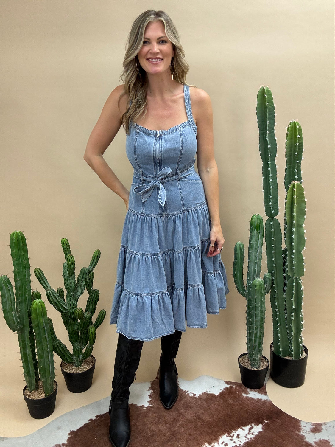 Ranch Romance Denim Dress