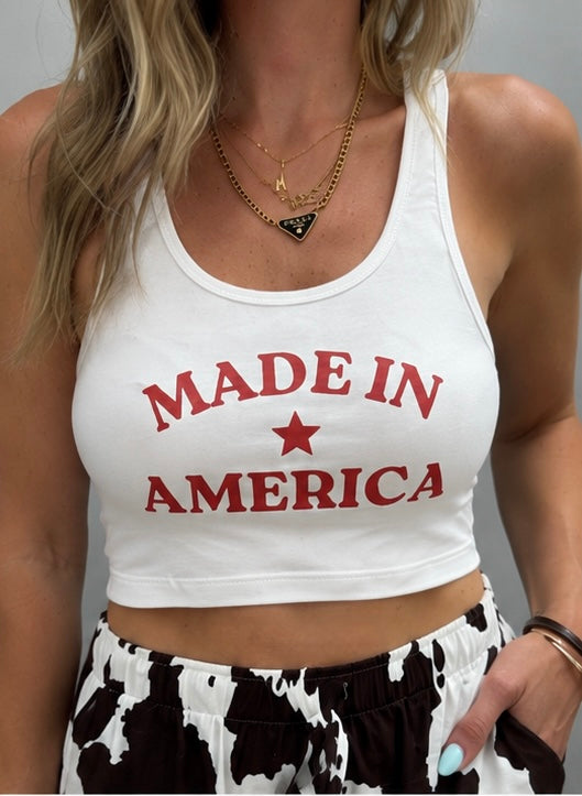 Made In America Crop Tank