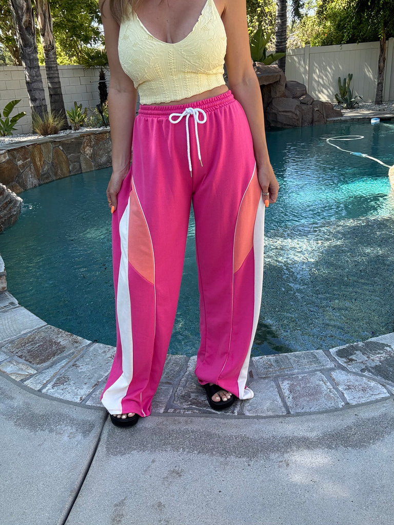 Phoebe Hot Pink Lounge Pants