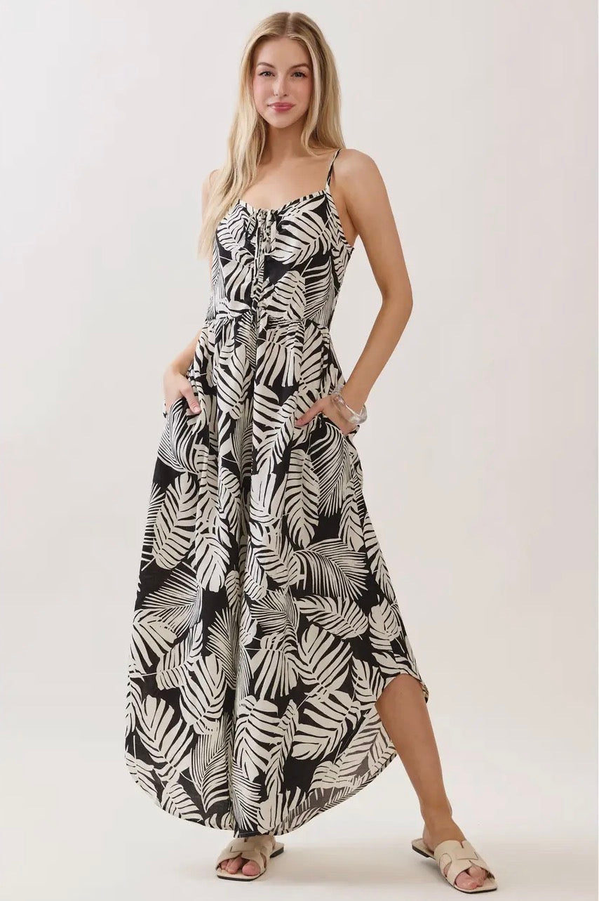 Tropics Ruched Top Jumpsuit