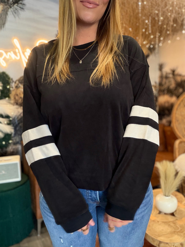 On The Field Black Sweatshirt