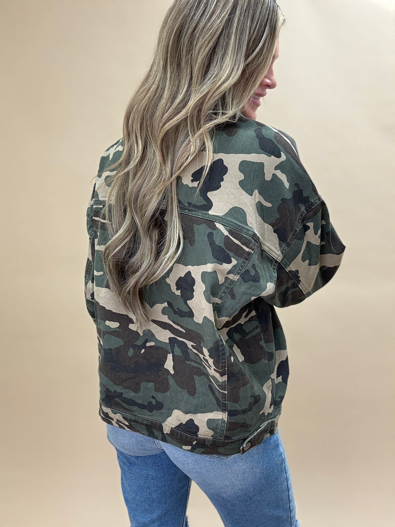 Camo Denim Jacket