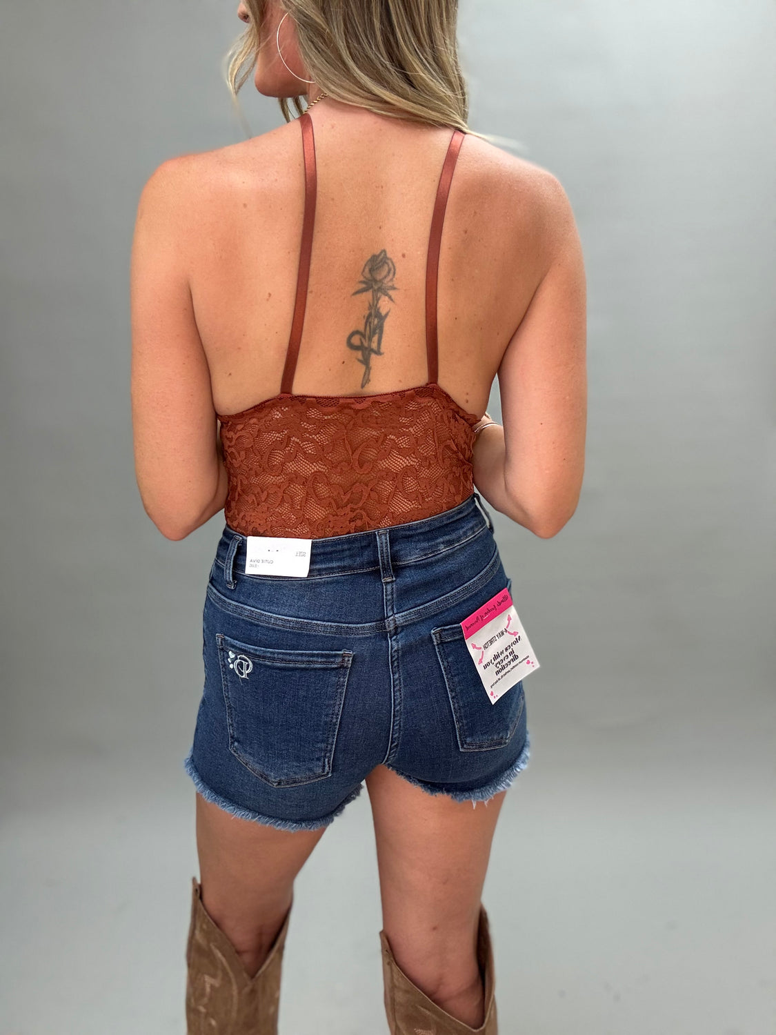 Tied Up Lace Bodysuit