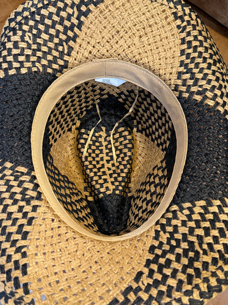 Two Tone Straw Hat