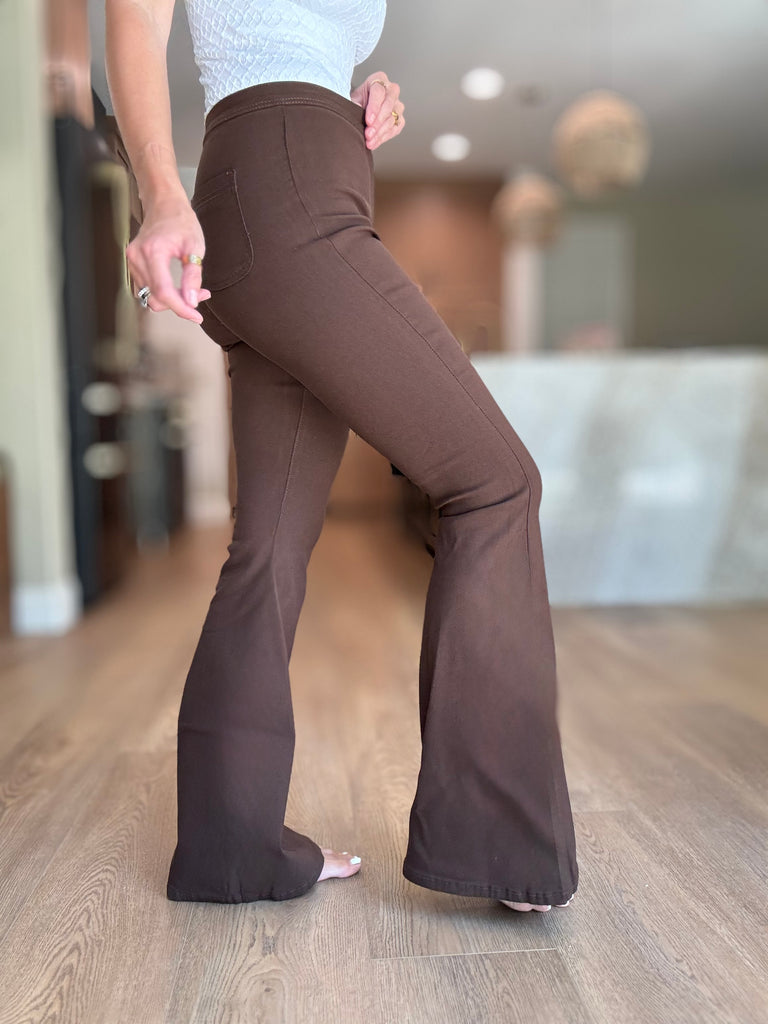 Sidelines Brown Bell Bottoms