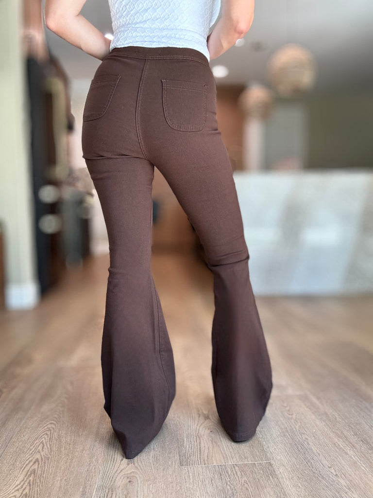 Sidelines Brown Bell Bottoms