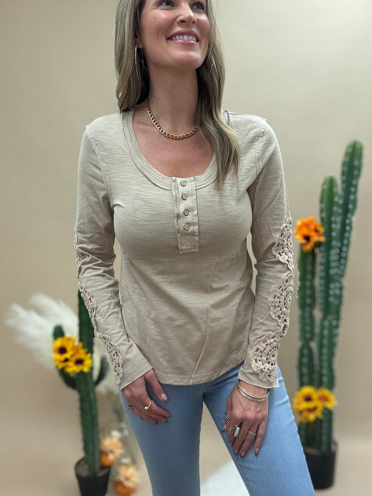 Crochet Medallion Long Sleeve