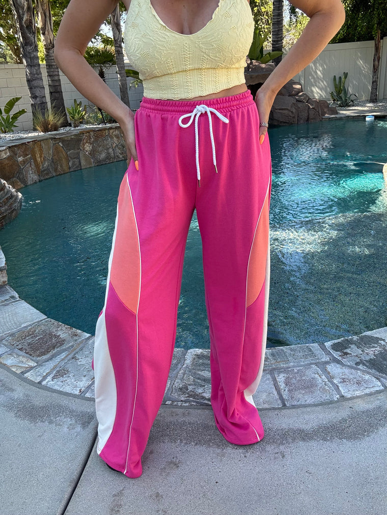 Phoebe Hot Pink Lounge Pants